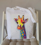 Giraffe Tote Bag 'The sky is the limit'
