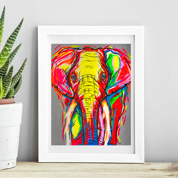 Elephant Art Prints 'Strength'