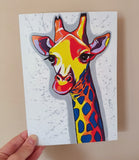 Giraffe Greeting Card 'The sky is the limit'