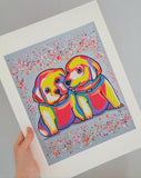 Dog Print 'Puppy Love'