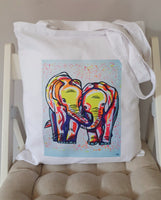 Elephant Art Tote Bag 'A love like no other'