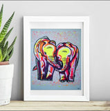 Elephant Art Print 'A love like no other'