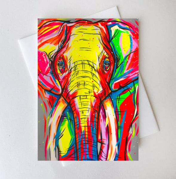 Elephant Greeting Card 'Strength'