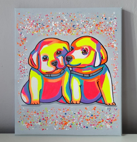 Original Painting 'Puppy Love'