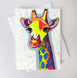 Giraffe Greeting Card 'The sky is the limit'