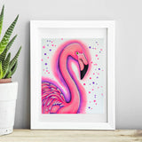 Flamingo Print 'The Pink Lady'