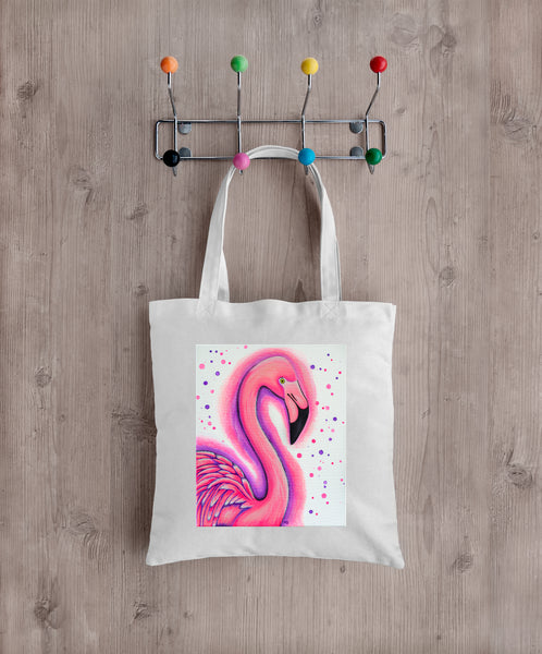 Flamingo Tote Bag 'The pink Lady'