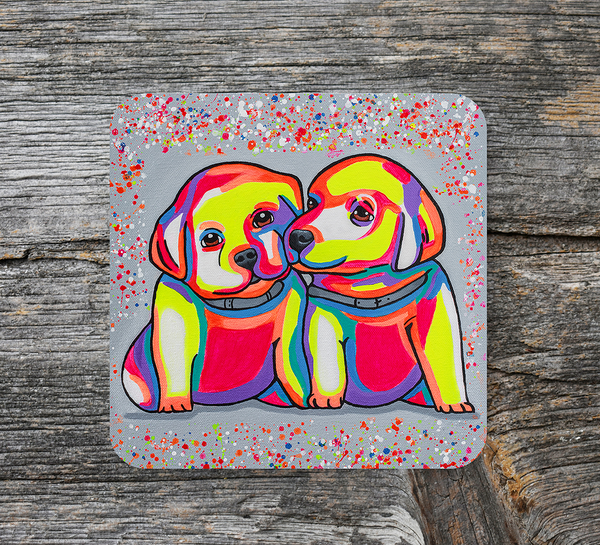 Dog Coaster 'Puppy Love'