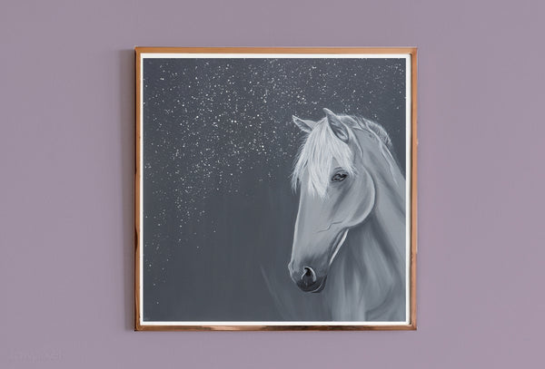 Horse Print 'Star Dust'