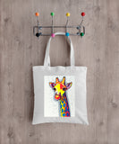 Giraffe Tote Bag 'The sky is the limit'
